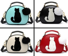 Cat & Fur Ball Crossbody Handbag