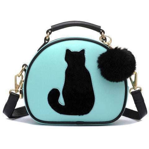 Cat & Fur Ball Crossbody Handbag