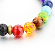 7 Chakras Obsidian Volcanic Stone - Free Shipping