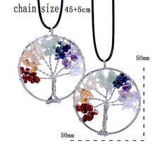 Chakra Crystal Tree Necklace - Free Shipping