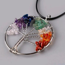 Chakra Crystal Tree Necklace - Free Shipping