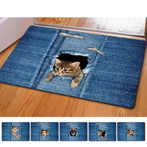 Cat / Dog Print Anti-Slip Door Mat