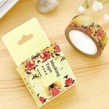 autumn flowers washi tape