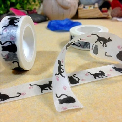 black cat washi masking tape