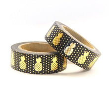 Black & Gold Foil Washi, & Masking Scrapbook Tape - SusiebSupplies