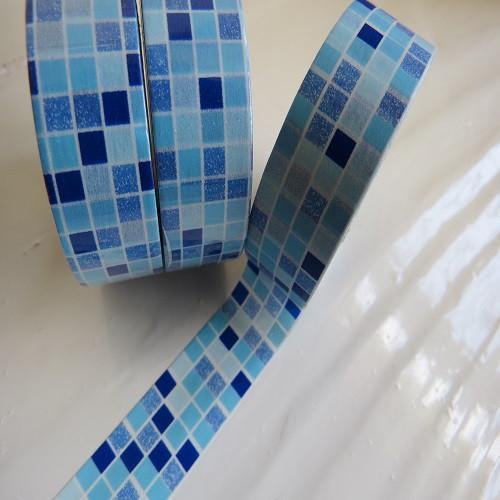 blue tiles washi masking tape