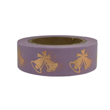 gold foil purple christmas washi tape