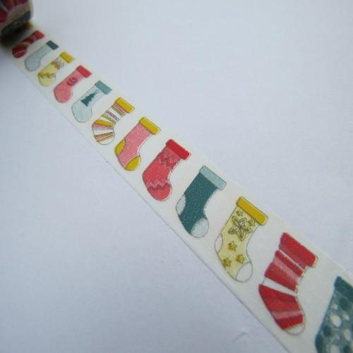 christmas socks washi tape