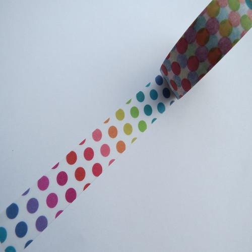 colourful circles washi masking tape
