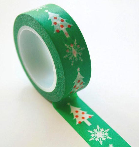 Colourful Christmas Tree Washi Masking Tape - SusiebSupplies