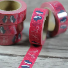 penguins christmas masking tape
