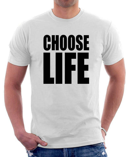 Choose Life  T Shirt Casual  Inspirational T-shirt  Rock Short Sleeve Summer Tops Tee Shirts