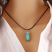 Natural Healing Stone And Crystal Pendant Necklace