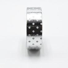silver washi masking tape foil