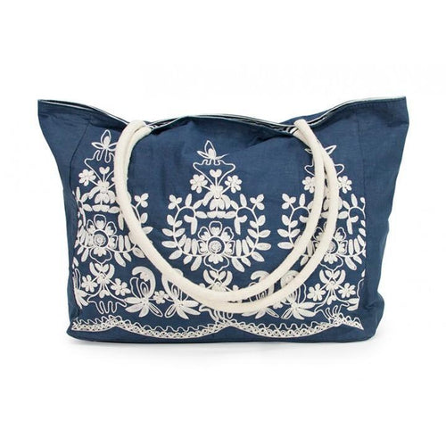 Annabel Trends Claire Tote Bag: Navy - Jetsettr.com.au