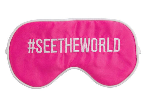 Annabel Trends Travel Eye Mask: #SEETHEWORLD - Jetsettr.com.au